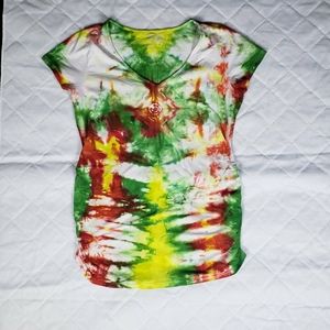 Old Navy Fitted Maternity top, custom tie-dye, Siz